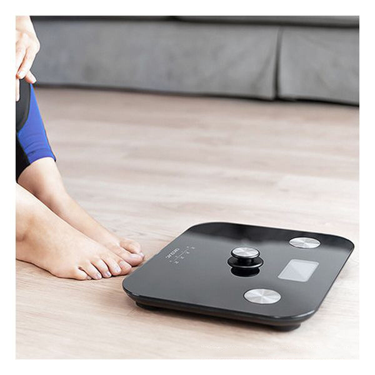 Digital Bathroom Scales Cecotec 425 LCD 180 kg Black Tempered Glass 180 kg