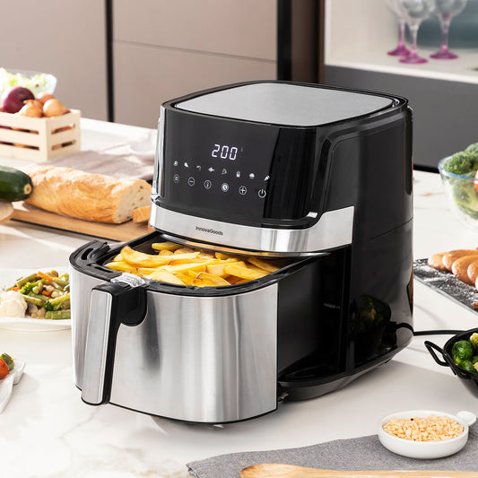 InnovaGoods Fryinn Pro 5500 - Air Fryer Black, Stainless steel, 1700 W, 5,5 L