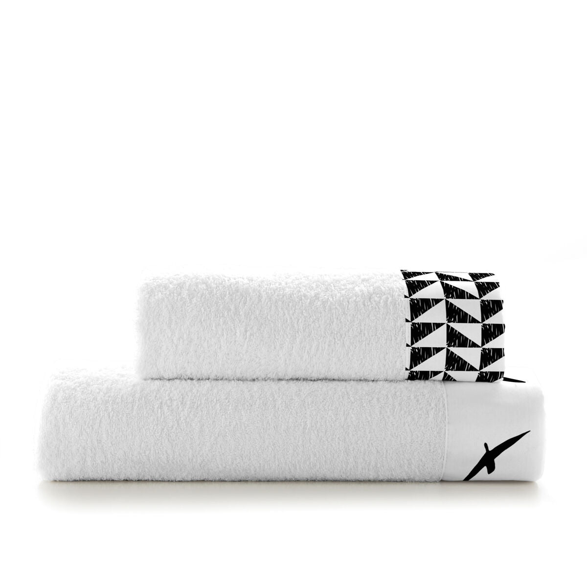 Towel set HappyFriday Blanc Trip Multicolour 2 Pieces