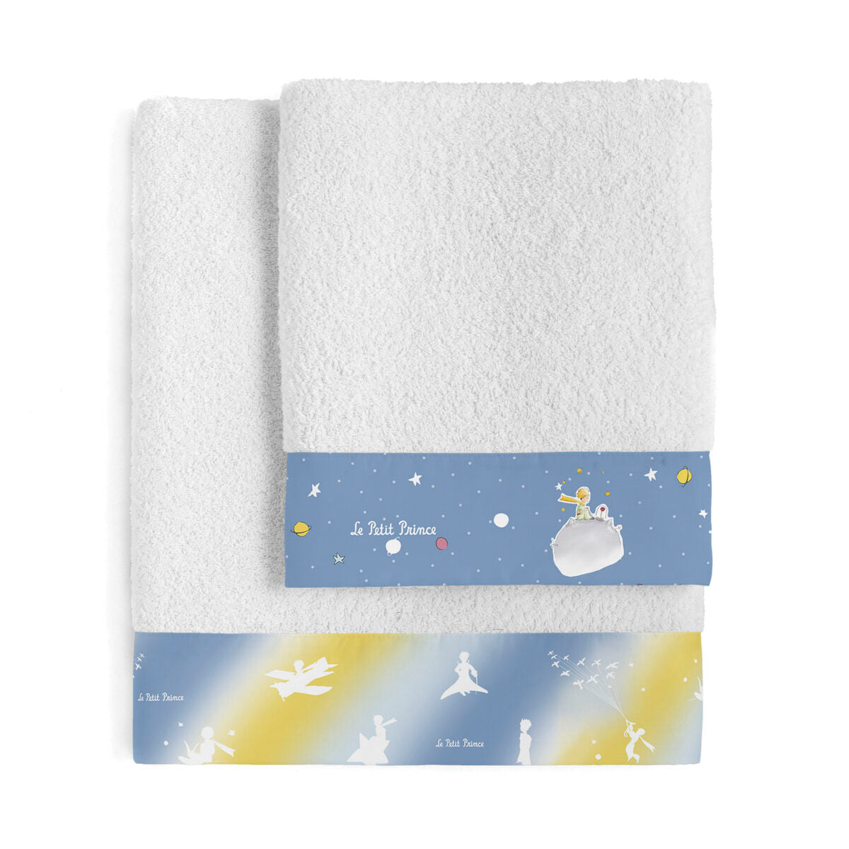 Towel set HappyFriday Le Petit Prince Univers Multicolour 2 Pieces