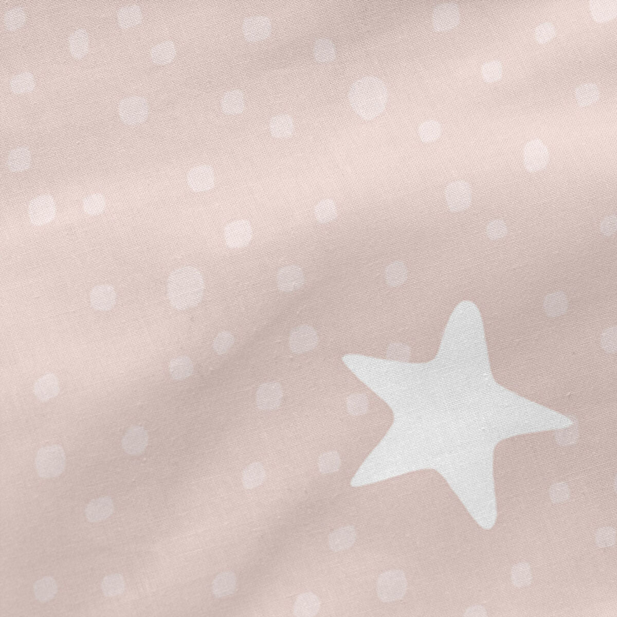 Quilt Cover without Filling HappyFriday Basic Kids Little star Pink 90 x 200 cm