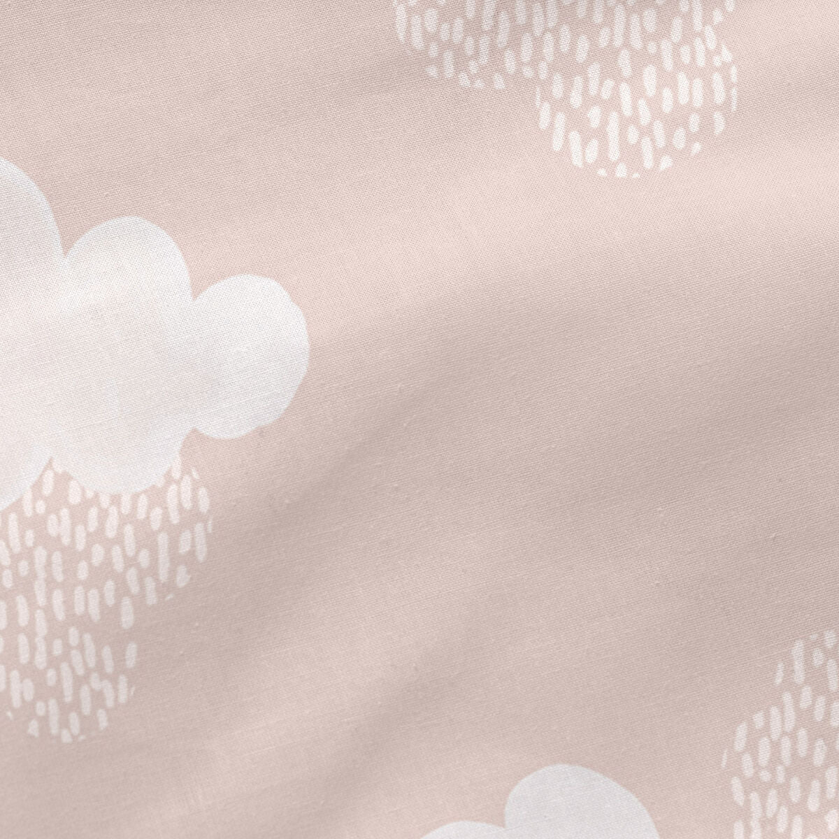 Quilt Cover without Filling HappyFriday Basic Kids Clouds Pink 90 x 200 cm