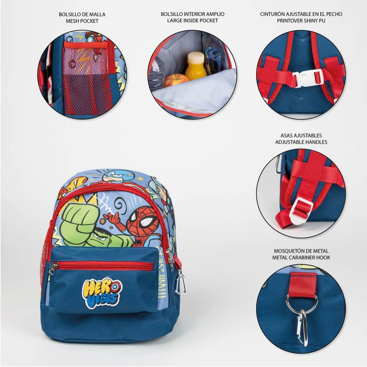 The Avengers - Hiking Backpack Children's 25 x 27 x 16 cm, Blue