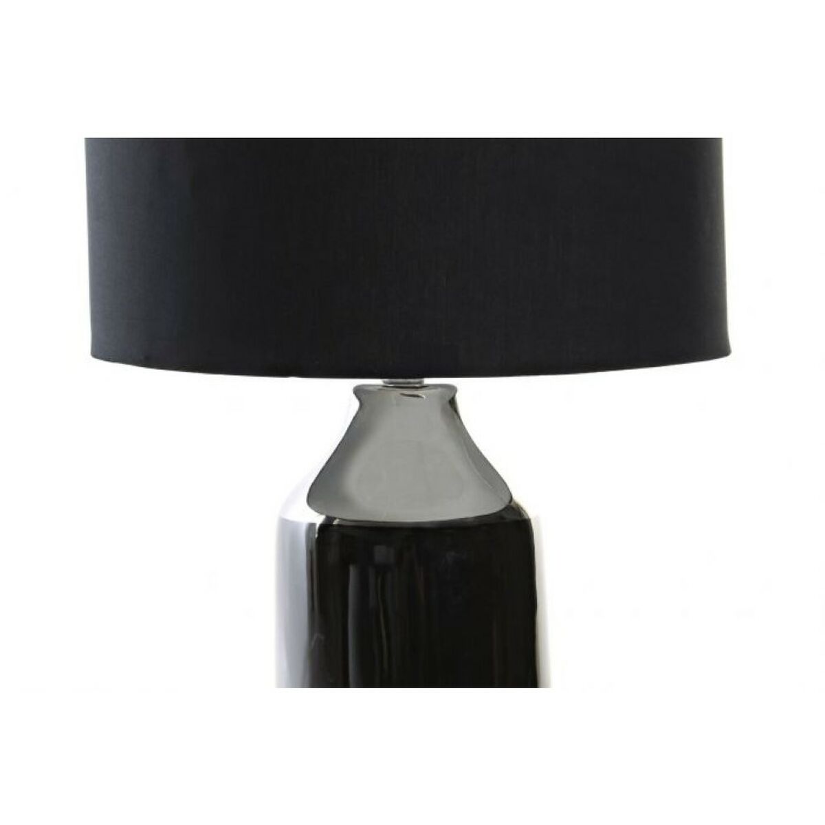 Tischlampe DKD Home Decor Schwarz Bunt Silberfarben Metall Steingut 50 W 220 V 32 x 32 x 52 cm