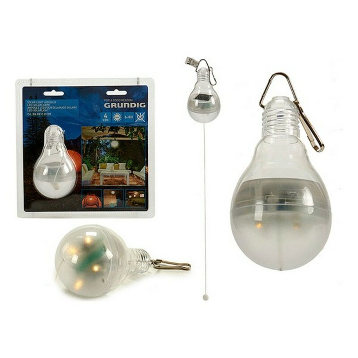 Grundig - LED Solar lamp (7 x 12 x 7 cm) (24 Units)