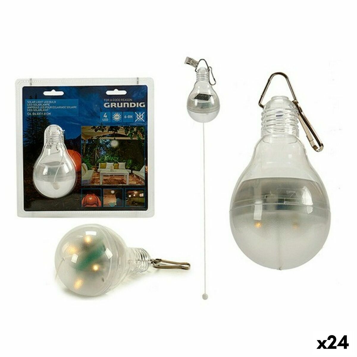 Grundig - LED Solar lamp (7 x 12 x 7 cm) (24 Units)