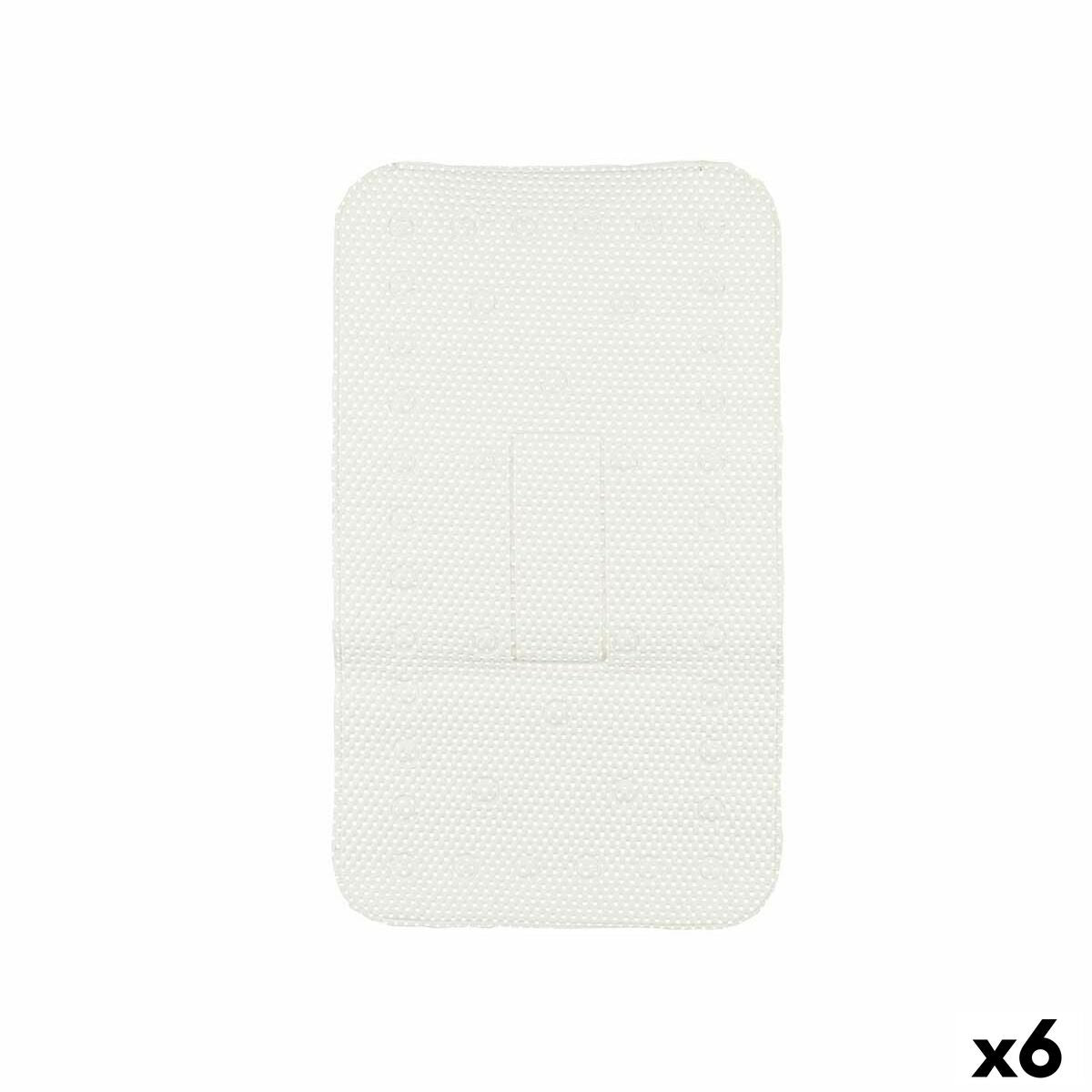 Berilo - Non-slip Shower Mat, White PVC 69,3 x 40 x 1 cm (6 Units)