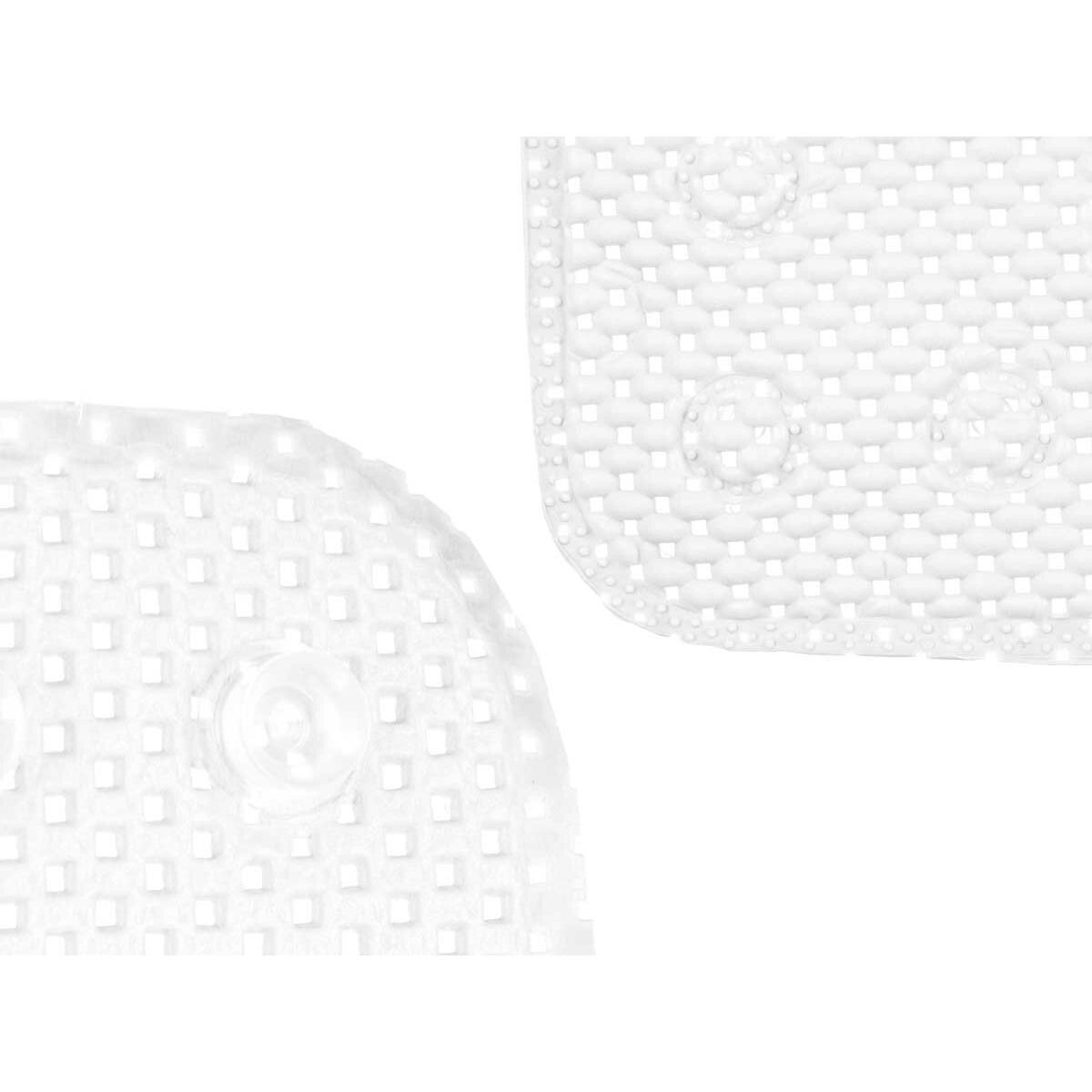 Berilo - Non-slip Shower Mat, White PVC 53 x 52,5 x 1 cm (6 Units)