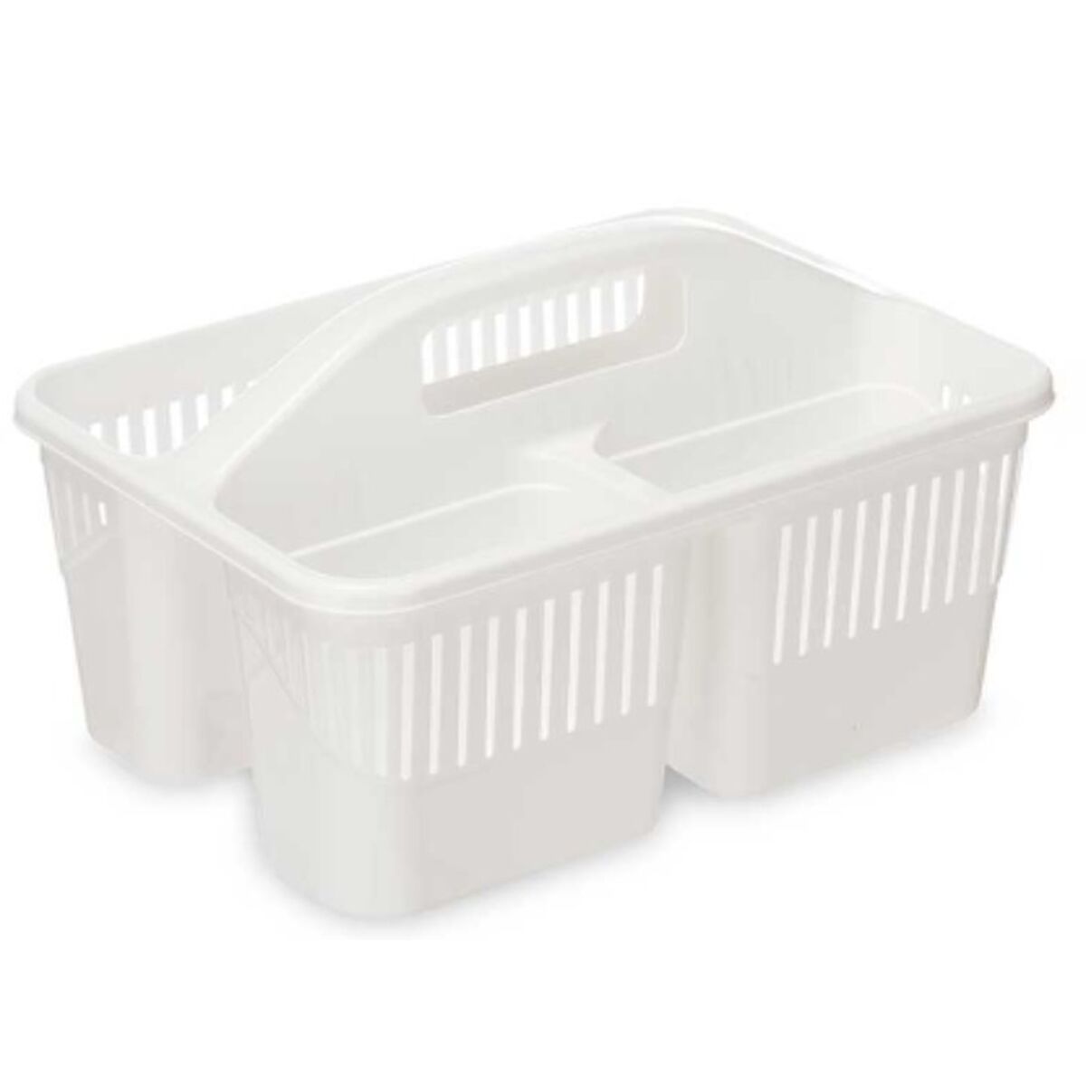 BigBuy Home - Organiser Cleaning, White Plastic 31,3 x 18 x 22 cm (12 Units)