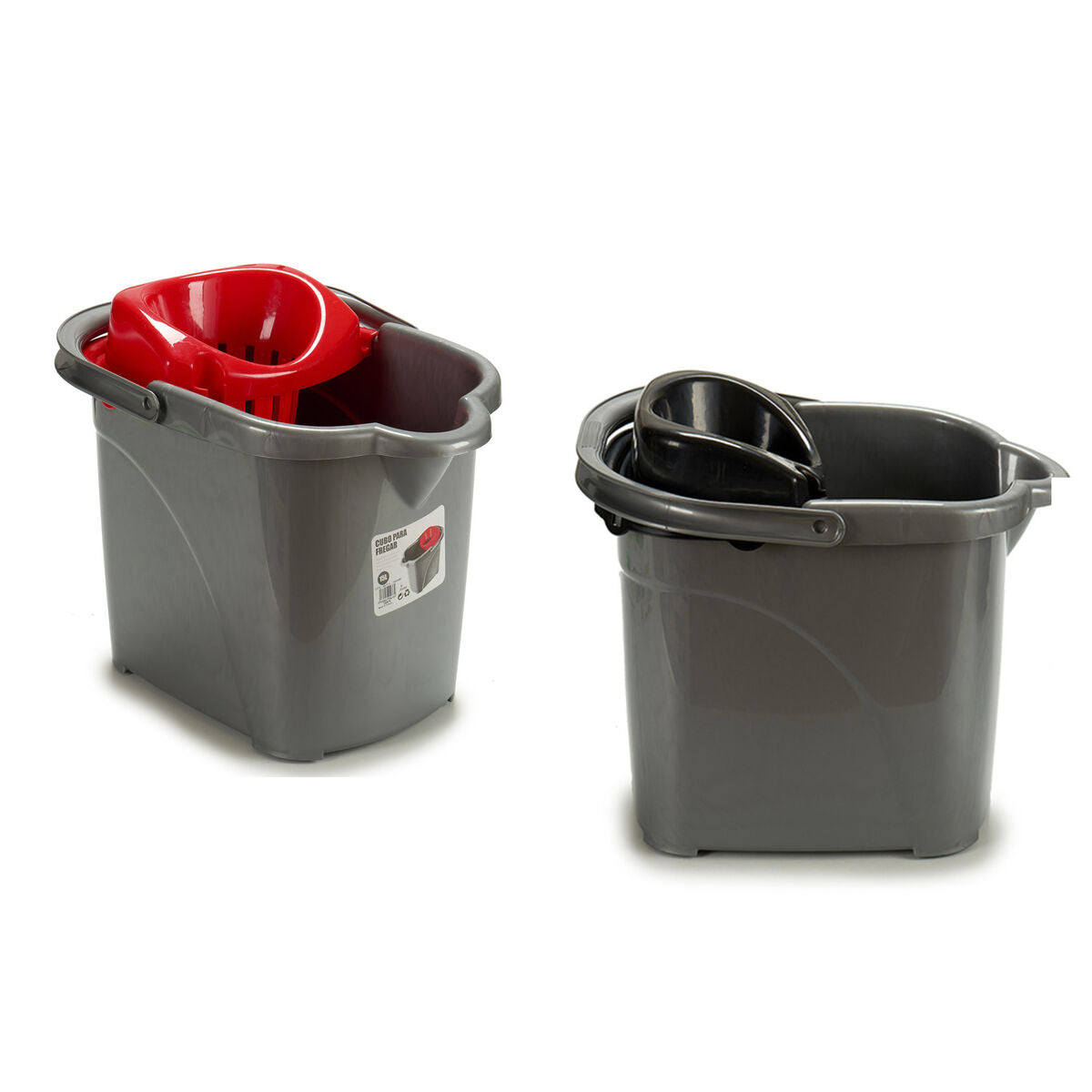 Cleaning bucket With wheels Plastic 31 x 31 x 41 cm 15 L (24 Units)