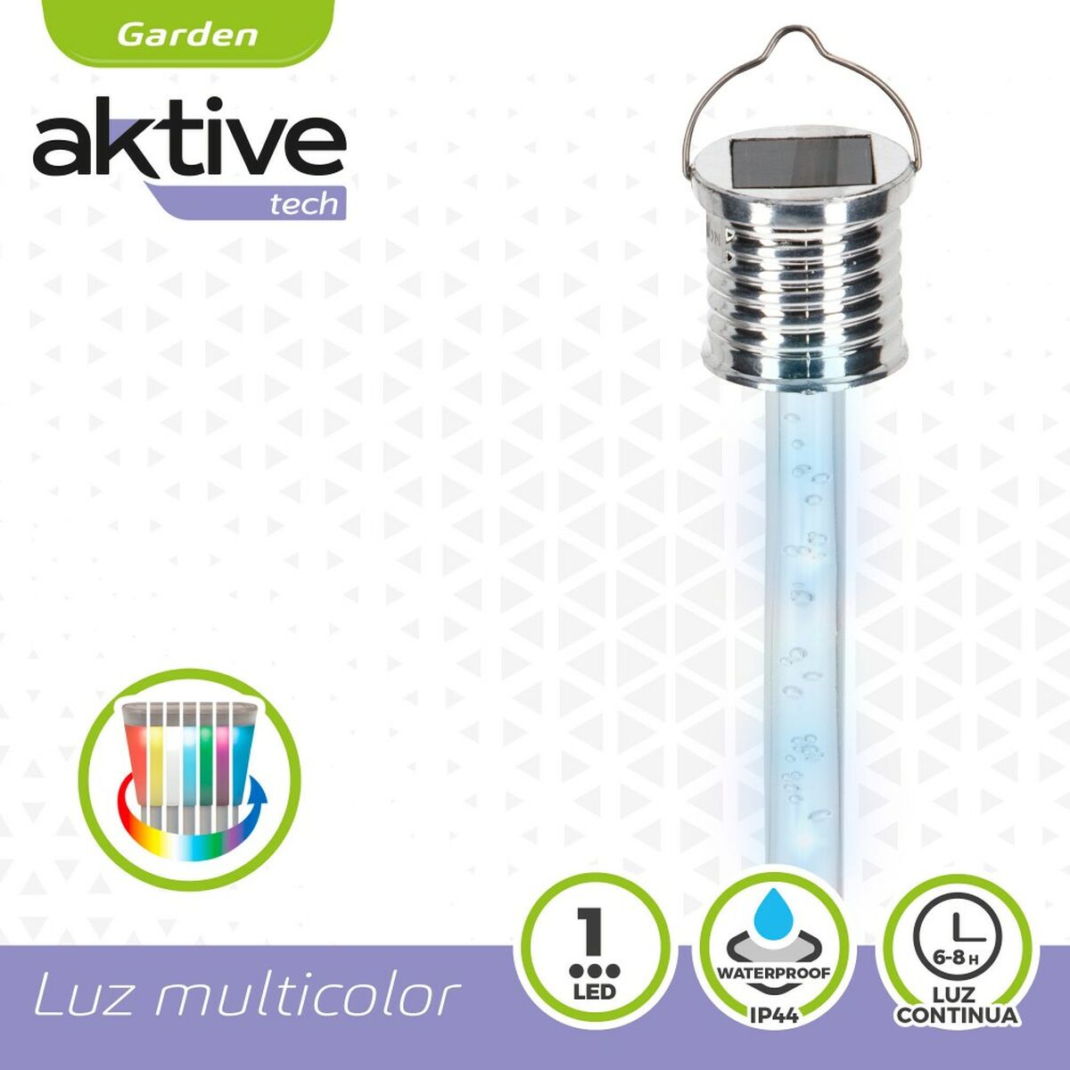 Aktive - Solar lamp 3 x 17,5 x 3 cm (24 Units)