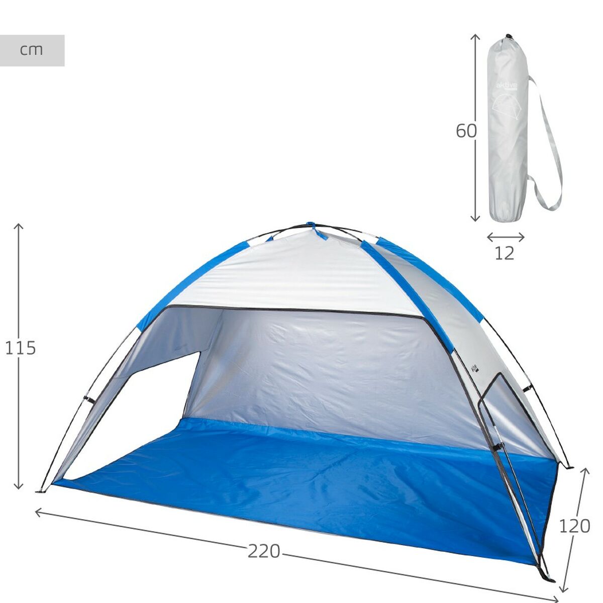 Aktive - Beach Tent Polyester 220 x 115 x 120 cm