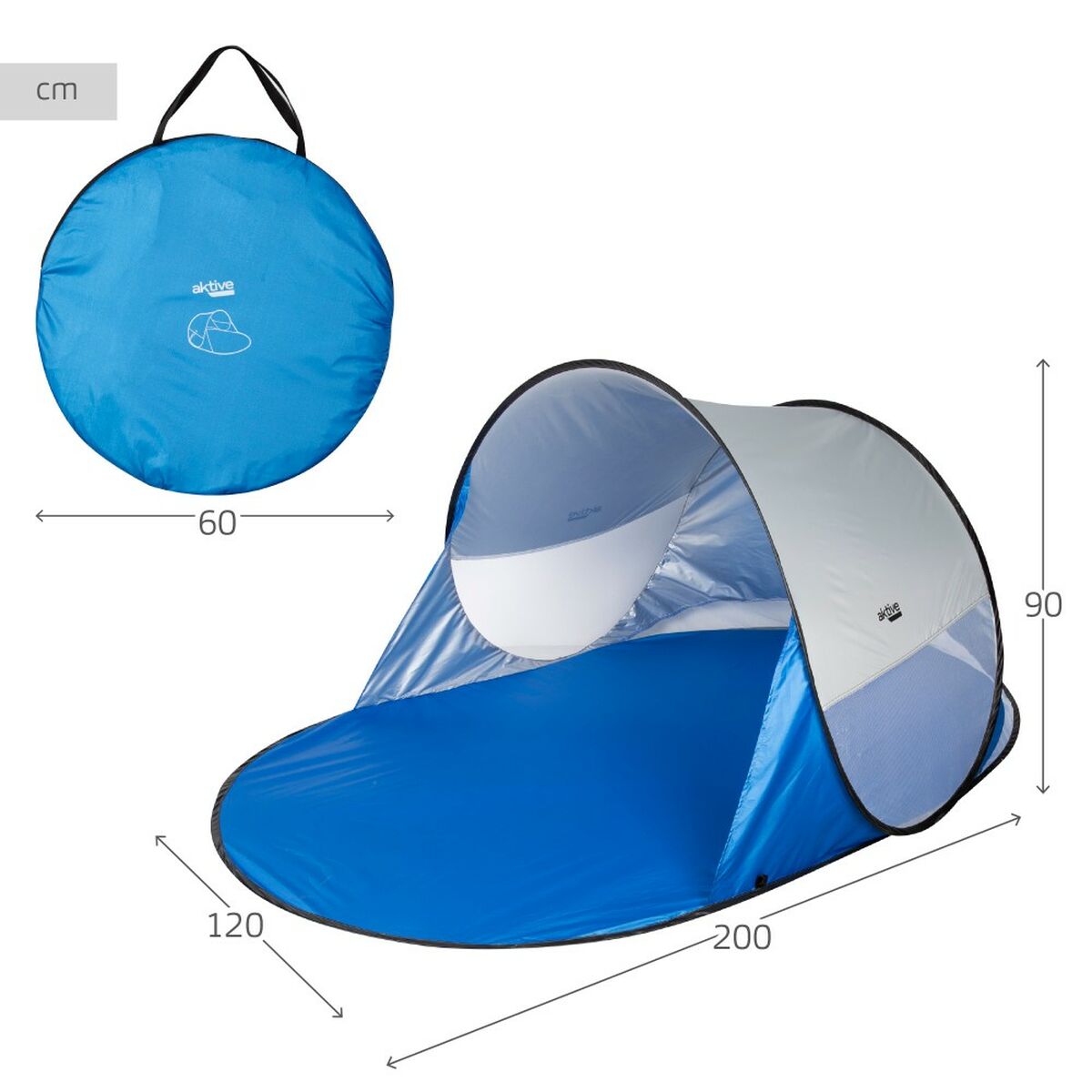 Aktive - Beach Tent Polyester 200 x 90 x 120 cm