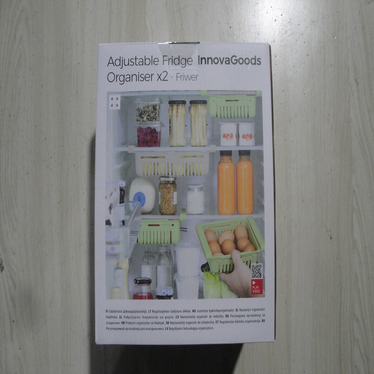 InnovaGoods Friwer - Adjustable Fridge Organiser (pack of 2)