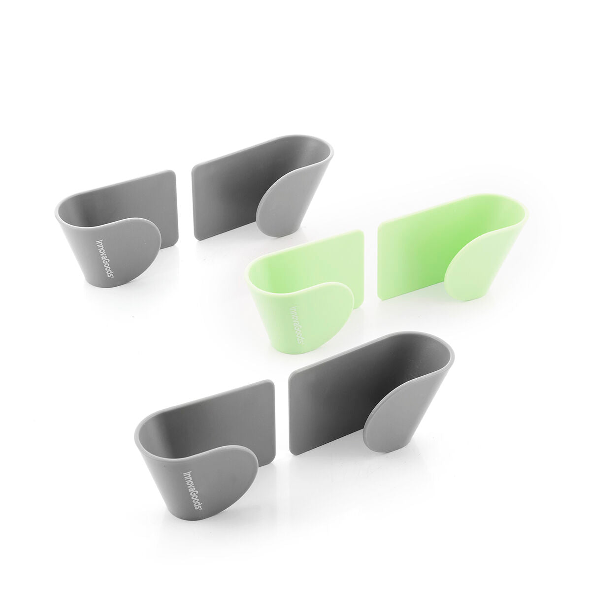 InnovaGoods - Set of 3 Adhesive Holders for Saucepan Lids