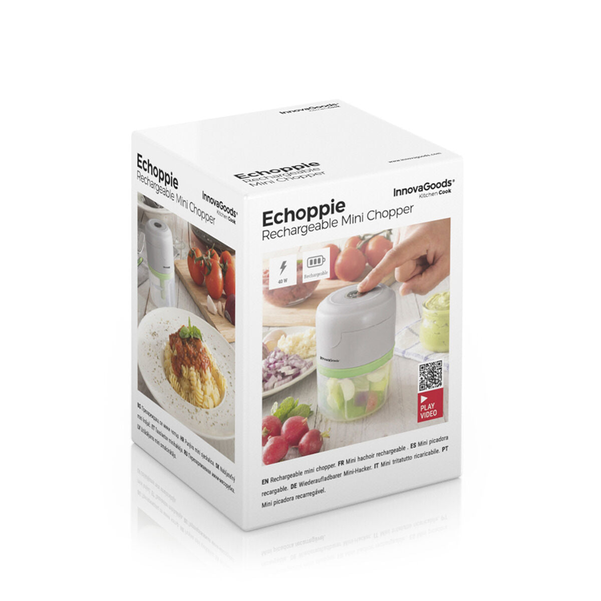 InnovaGoods Echoppie - Rechargeable Portable Mini Chopper