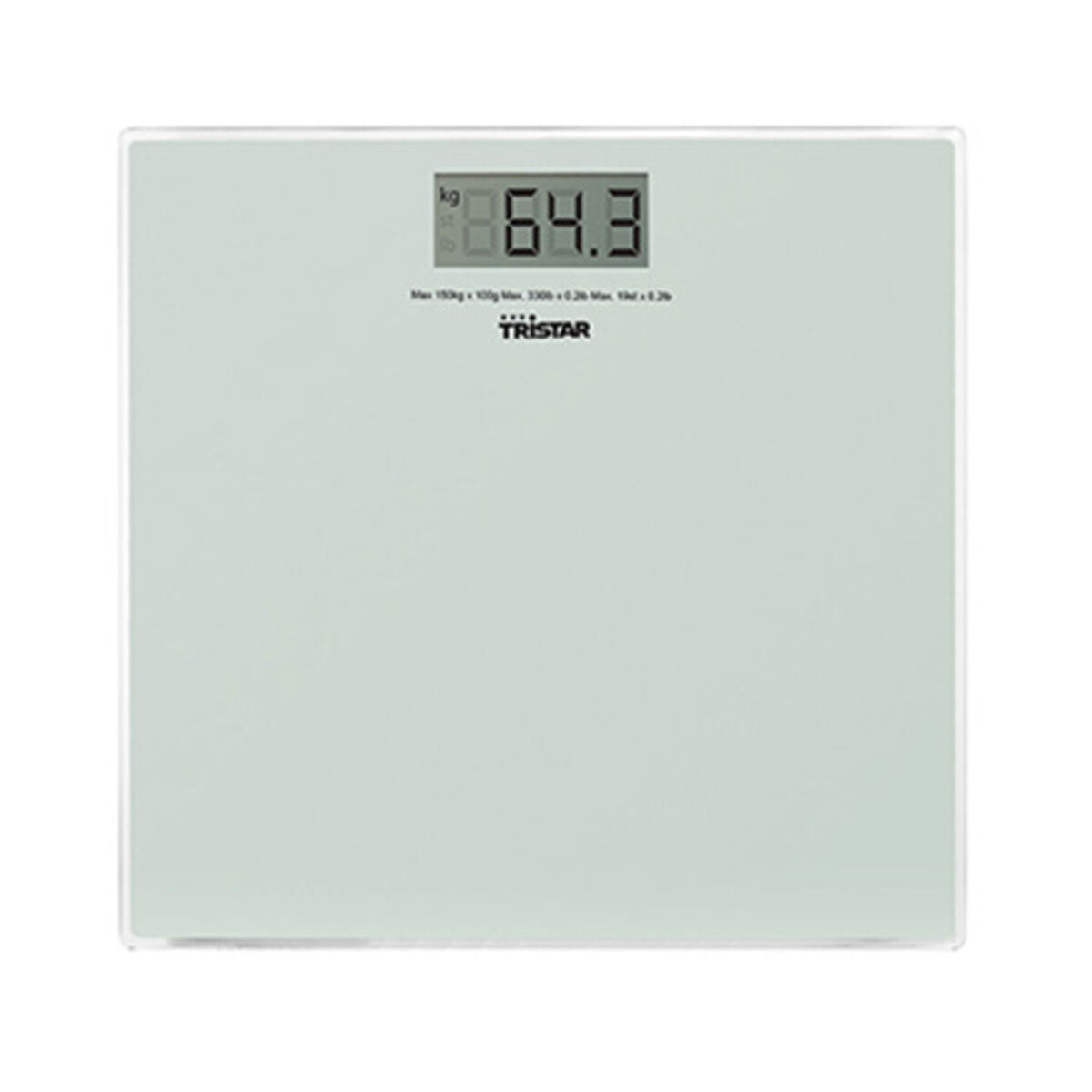 Digital Bathroom Scales Tristar WG-2419 Báscula White Glass 150 kg 2 g